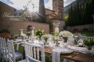 allestimento floreale tavola fiori matrimonio green Spoleto bio wedding