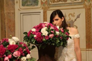 composizione floreale fiori matrimonio green Spoleto