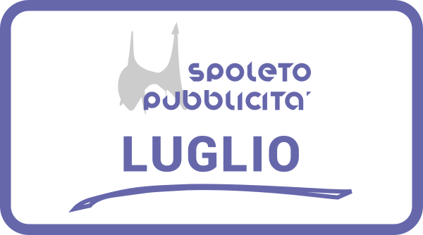 Logo del portale Spoleto Pubblicità e scritta che suggerisce annunci offerte a Spoleto dal 1 Luglio al 31 Luglio